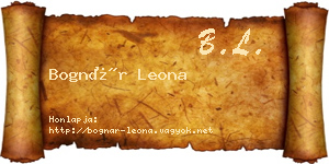 Bognár Leona névjegykártya